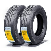 DEMETER Set of 2 Heavy Duty ST 205/75R15 Trailer Tires , Semi-Steel Trailer Tires 205/75R15 8 Ply Load Range D , 105/101M All Season Traction