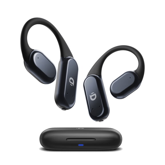 DEMICEA True Wireless Bone Conduction Open Ear Headphones with Earhooks, Bluetooth 5.3, 60 Hour Playtime with Charging Case, IP68 Water Resistant, for Cycling and Workouts