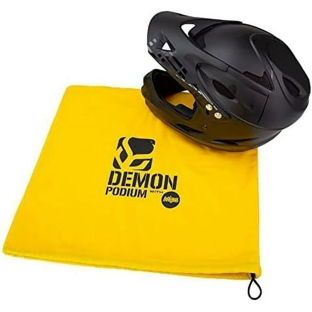 DEMON UNITED Podium Full Face Mountain Bike Helmet Black Includes MIPS