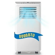 DEMULLER 4400BTU8000 ASHRAE Portable Air Conditioner with Remote, Covers up to 250 Sq.Ft. AC Unit