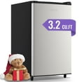 thumbnail image 1 of DEMULLER Upright Freezer 3.2 Cu. ft Front Door Freezer Compact Adjustable Thermostat Silver, 1 of 7