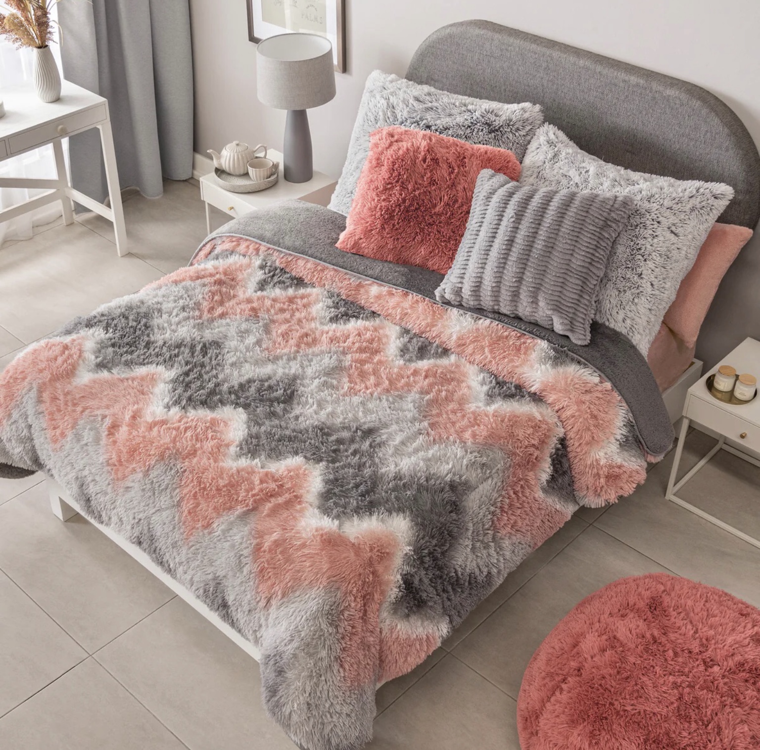 Vianney Denali Everest Soft and Cozy Shaggy Blanket Queen Size with Sherpa Backing Walmart