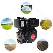 DENSET 10HP 418cc 4 Stroke Single Cylinder Air Cooled Diesel Tiller Engine 88mm Shaft