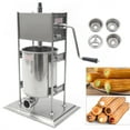 thumbnail image 1 of DENEST 10L Manual Churros Machine Spanish Vertical Churro Maker Machine Stainless Steel, 1 of 12