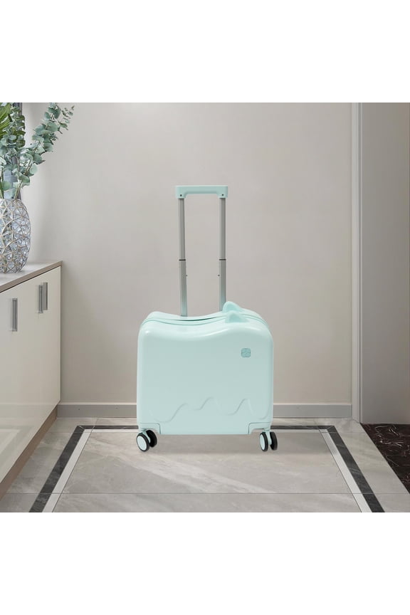 18" Kids Ride-On Suitcase Children's Luggage Case Rolling Luggage With Lock