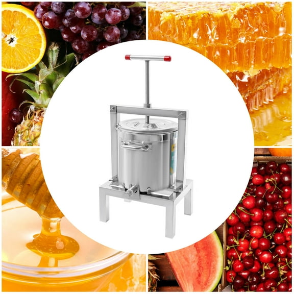 DENEST 2.6gal Fruit Wine Cider Press Apple Grapes Crusher Juice Maker Juicer Making