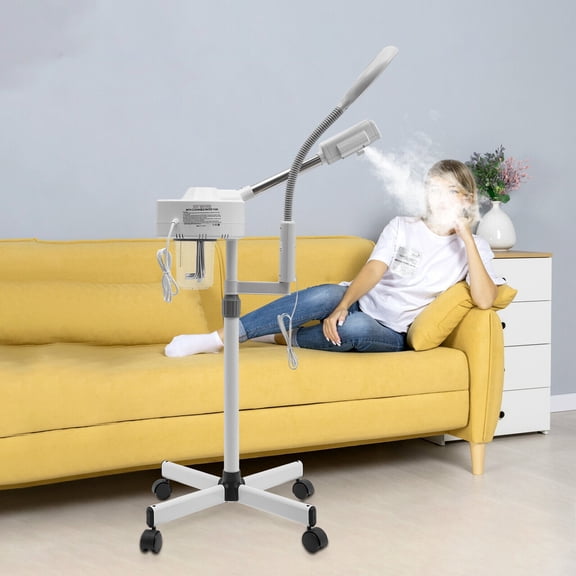 DENEST 2 in 1 Facial Steamer 5x Magnifying Lamp Hot Ozone Machine Spa Beauty Salon USA