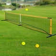 thumbnail image 1 of DENEST 22ft Portable Pickleballs Set Backyard Park Sports Tennis Pickleball Net Paddle, 1 of 15