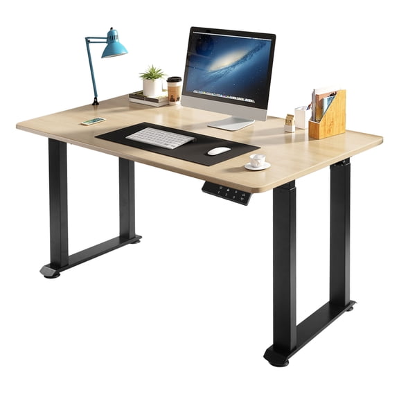DENEST 4-Leg Standing Desk Frame, Dual Motor Electric Adjustable Standing Legs. Adjustable Length Desk Rack Frame with LED Display for Home, Office (Not Include Desktop)