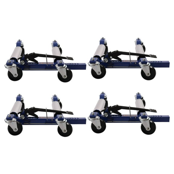 DENEST 4 Piece Ratcheting Wheel Dolly 1300lbs Capacity Heavy Duty Self Loading Dolly