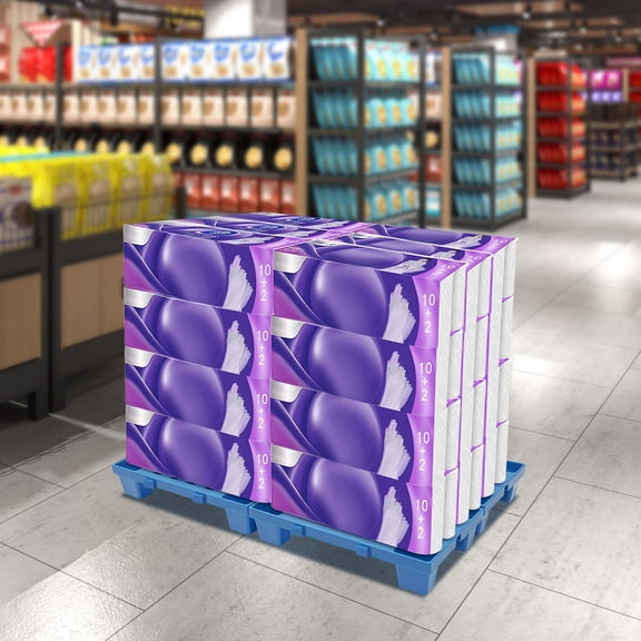 DENEST 4Pcs Pallets Moisture-Proof Floor Pallet Breathable Grid Pallets 50*30*10cm Each