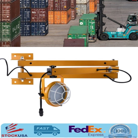 DENEST 50W LED Loading Dock Light, 40" Double Swing Arm Dock Light 6000 Lumen IP65 NEW