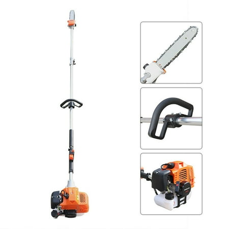 DENEST 52CC Pole Saw Gas Powered, Extendable Chainsaw Tree Trimmer, 2 Stroke Cordless Pole Chain Saw Tree Branch Pruning for Sawing High-Altitude Branches, Small Trees