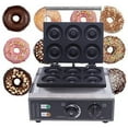 thumbnail image 1 of DENEST 6 Grooves Electric Mini Donut Maker Machine Commercial Nonstick 1550W, 1 of 10