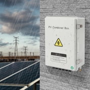 DENEST 6 String Solar PV Combiner Box 63A Circuit Breaker Junction Box for Solar Panels