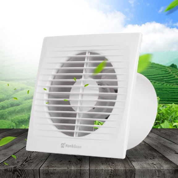 DENEST 6" Wall-Mounted Exhaust Fan Silent Ventilation Extractor For Toilet Kitchen Vent