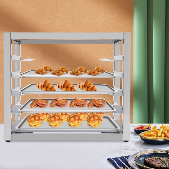 DENEST 6 tire End Load Half Height Bakery Bun Dough Baking Sheet Pan Rack Commercial