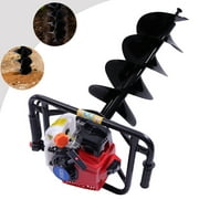 DENEST 63cc 3HP يعمل بالغاز Earth Auger Fence Post Hole Digger Borer مع 1 * Drill Bit