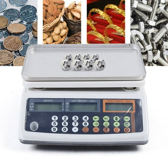DENEST 66LB/0.001LB Digital Parts Coin Precise Counting Scale Capacity Inventory 60Hz