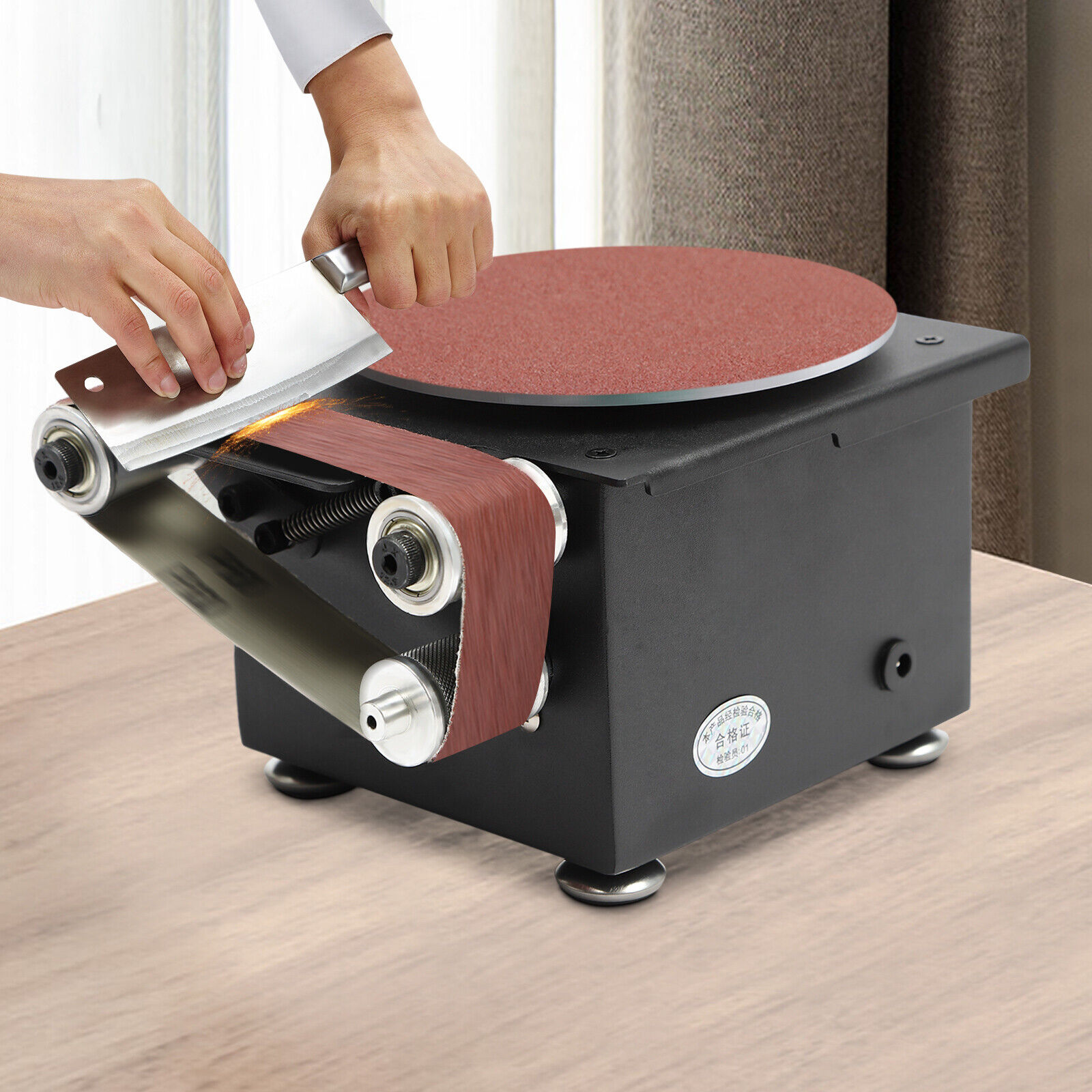 DENEST 6inch Electric Disc Sander Machine Edge Sharpener Mini Bench ...