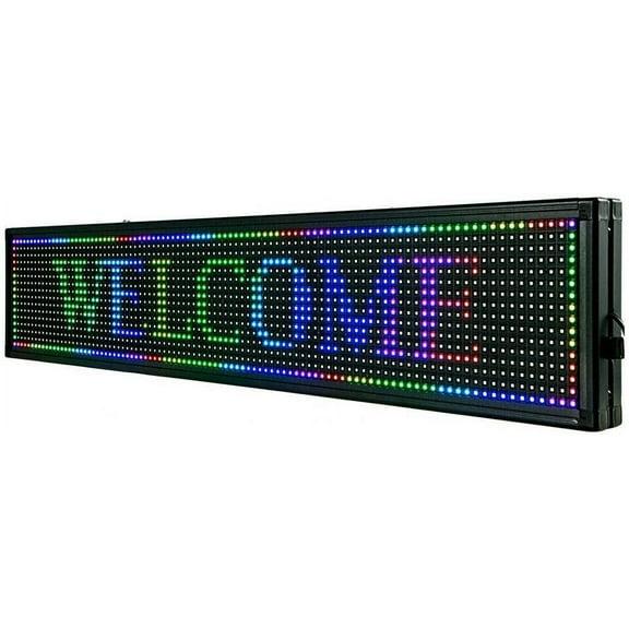 DENEST 7 Colors LED Scrolling Signs Programmable Message Display Board