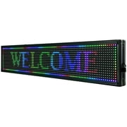 DENEST 7 Colors LED Scrolling Signs Programmable Message Display Board