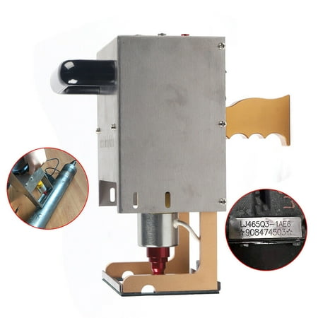 DENEST 70*20mm Portable Handheld Dot Peen Marking Machine For VIN Code Industrial Parts