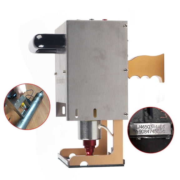 DENEST 70*20mm Portable Handheld Dot Peen Marking Machine For VIN Code Industrial Parts