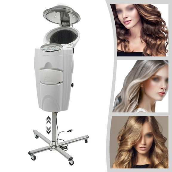 DENEST 700W Ultrasonic Ozone Hair Steamer Color Oil Treatment Perming Machine Salon Spa