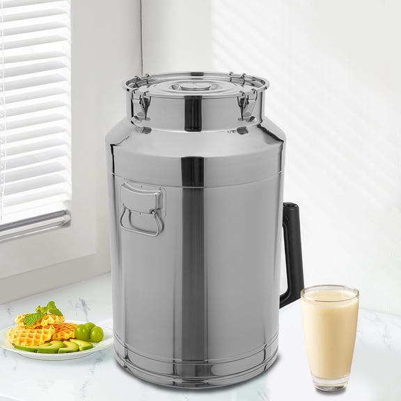 DENEST 76L Milk Can Stainless Steel Sealed Storage Bucket Pail Beer Jug Oil Bottle Ice Barrel