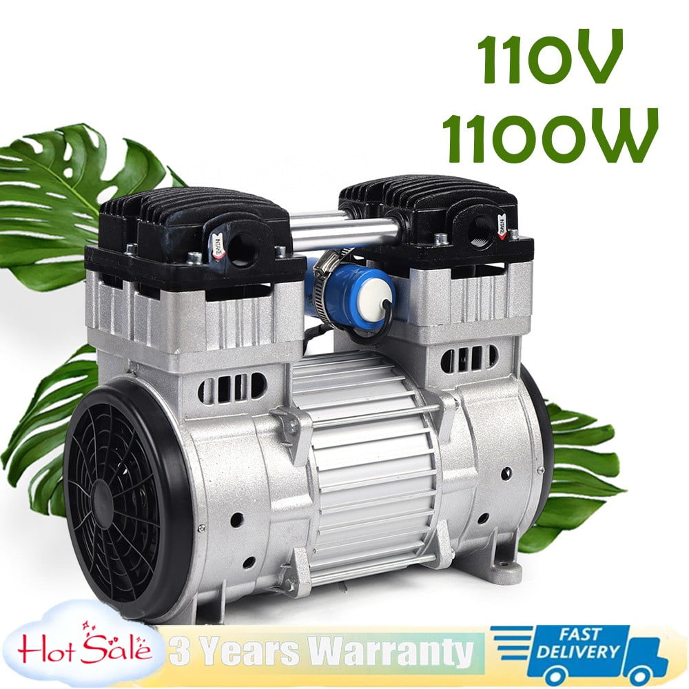 DENEST 7CFM Silent Air Pump Compressor Head Small Air Mute Oilless Vacuum Pump 1100W