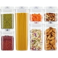 thumbnail image 1 of DENEST 7Pcs Kitchen Food Storage Containers Set Seal Storage Jar with Lids, 1 of 7