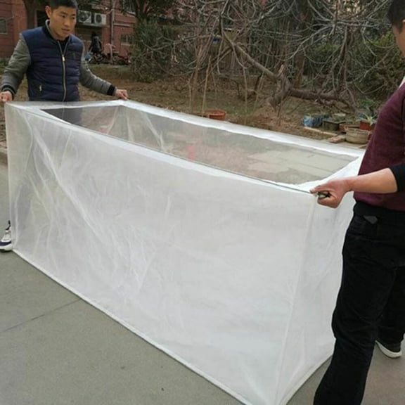 DENEST 80 Mesh Modern Aquaculture Pond Fishing Crab Shrimp Net Cage Breeding Net Box White 6.56*6.56