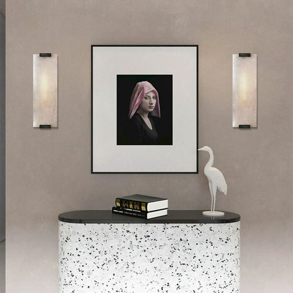 DENEST Alabaster Light Wall Sconce Lamp Lighting Fixture Indoor Decor Lampe 110V