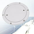 thumbnail image 1 of DENEST Boat Deck Plate 6" Marine Deck Cover 316 Stainless Steel Disc Deck Plates Hardware Yacht Ship Marine Accessories, 1 of 9