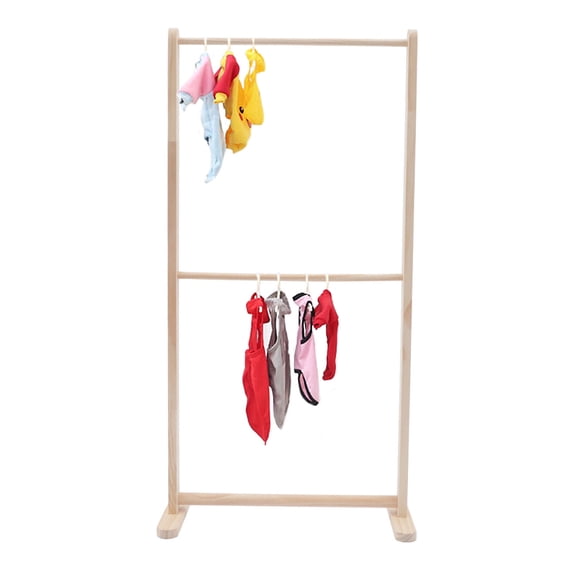 DENEST Children Clothes Garment Rack Wooden Rack Dog Clothing Display Retail Storage