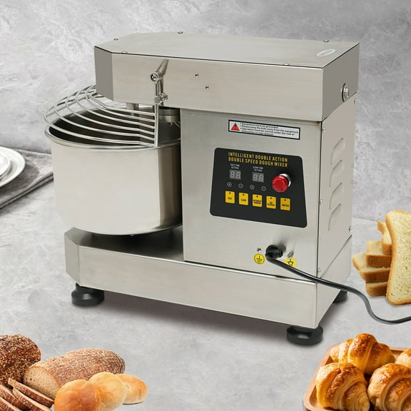 DENEST Commercial Food Mixer Dual Rotating Dough Kneading Machine with Stainless Steel