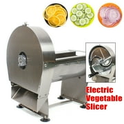 DENEST Commercial Vegetable Fruit Slicer Shredder Machine with Electric + Manual Modes