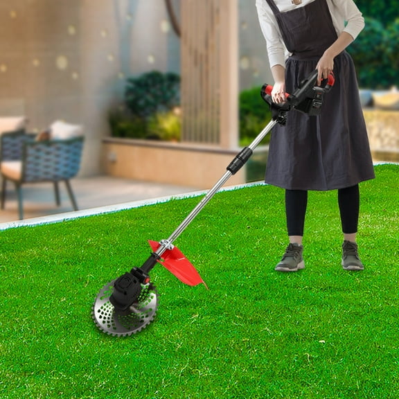DENEST Cordless Grass Trimmer Lawn Grass Brush Cutter Blade Whipper Snipper + 2 Battery