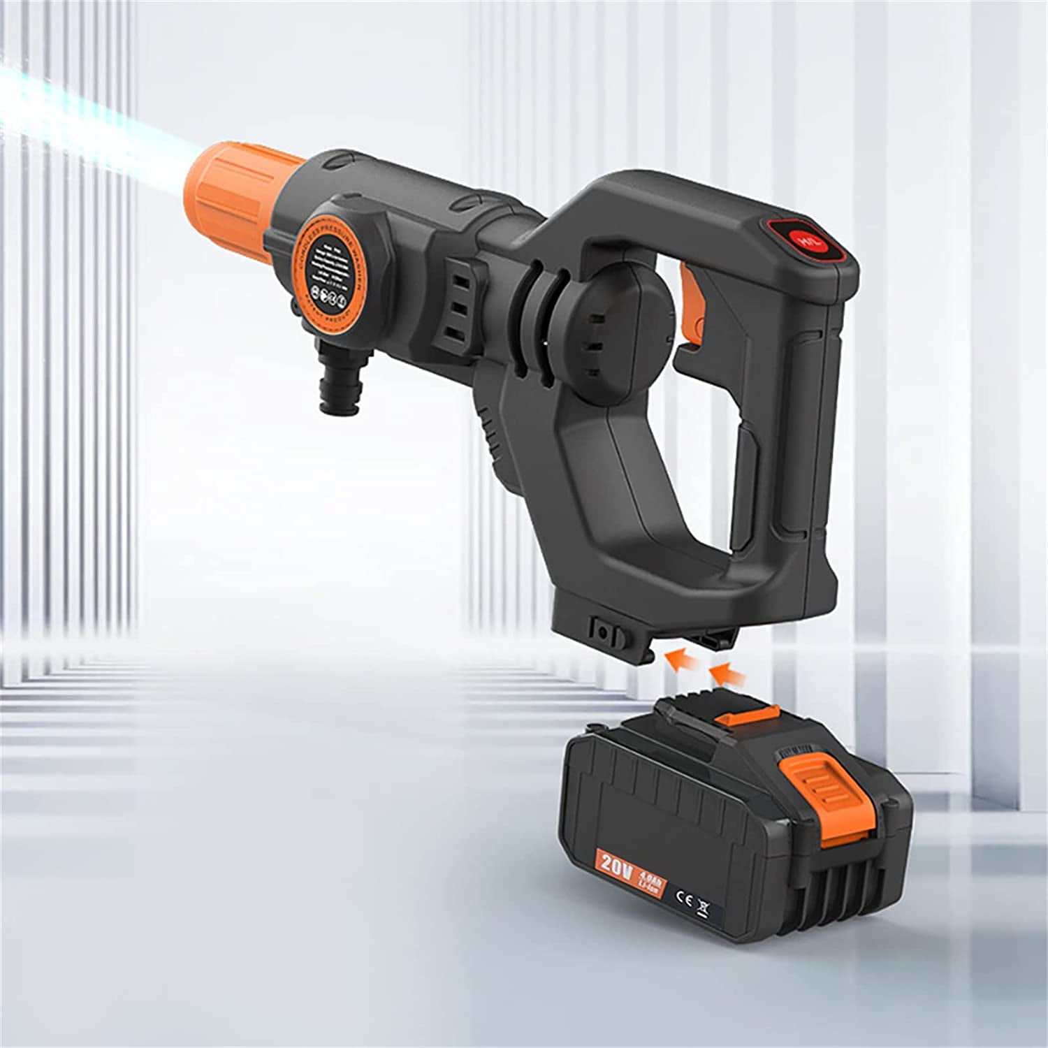 DENEST Cordless Pressure Washer 20V Batteries Power Cleaner Max 435PSI Portable Pressure Cleaner