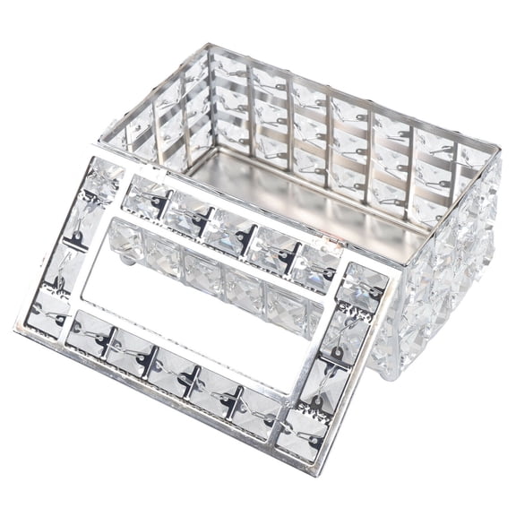 DENEST Crystal Tissue Box Napkin Box Silver