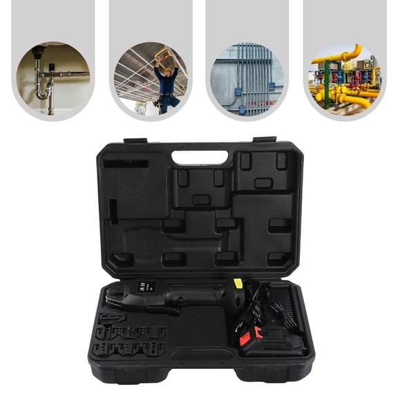 DENEST Electric Alloy Steel Crimping Pliers,Black Terminal Crimping Tool Corded and Battery Powered for Electric Power Industry