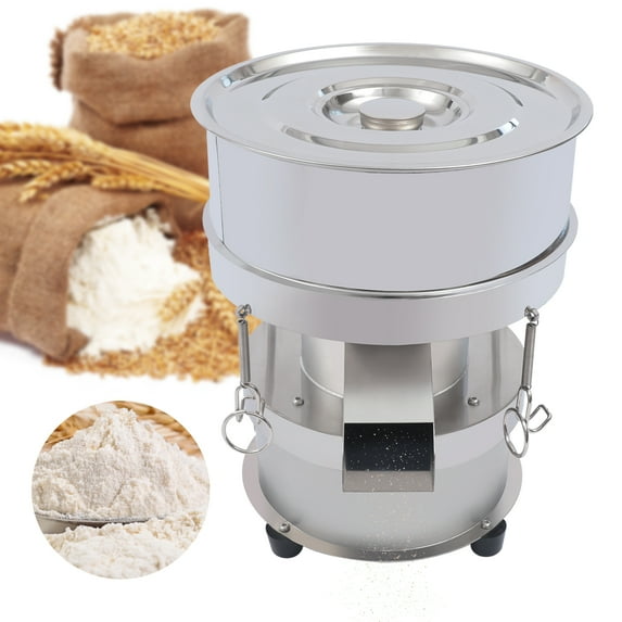DENEST Electric Automatic Sifter Shaker Machine Vibrating Screen 110V Stainless Steel