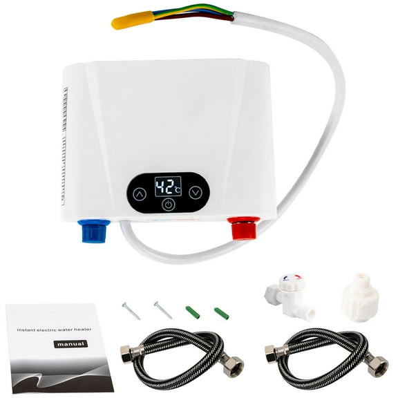 DENEST Electric Hot Water Heater Under Sink Tankless Quick Instant Hot Water Heater 220V