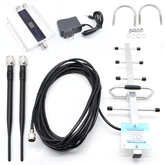 DENEST GSM 900MHz Mobile Cell Phone Signal Booster Amplifier Repeater Antenna Home LED