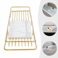 thumbnail image 1 of DENEST Gold & White Expandable Bathtub Tray with Marble Board for Relaxation, 1 of 14