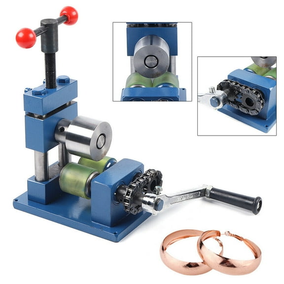 DENEST Hand Crank Ring Earring Bending Machine Ring Maker Bender Jewelry Crafts Making Tool
