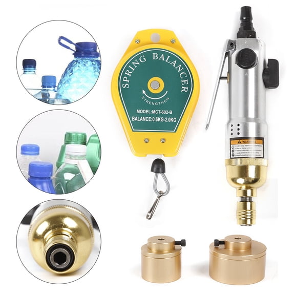 DENEST Handheld Electric Bottle Capping Machine Screw Cap Capper Sealing Sealer Tool US