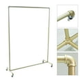 thumbnail image 1 of DENEST Heavy Duty Commercial Garment Rack Metal Rolling Clothing Shelf For Retail Store, 1 of 11
