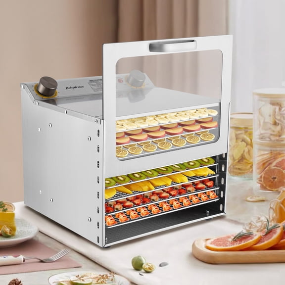 DENEST Heavy-Duty Stainless Steel Food Drying Oven - Non-Electric Kitchen dehydrator with Clear Door Window